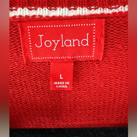 Joyland Festive Red Plaid Christmas Sweater - Picture 7 of 7
